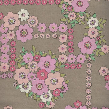 A Ghastlie Bouquet By Alexander Henry Fabrics 8789 A CaramelPink