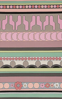 A Ghastlie Trim By Alexander Henry Fabrics 8795 AR CaramelPinkBlackCreamPink Stripe