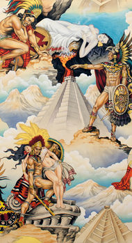 Alexander Henry Fabrics Folklorico 8422 AR1 Aztec Legend