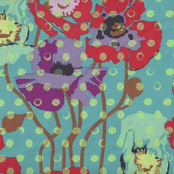 Anna Maria Horner Field Study from Free Spirit Fabric PWAH050Candy Raindrops Poppies