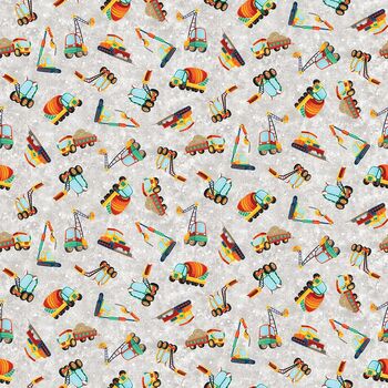 Another Brick In The Wall by Blue Fish Designs for Blank Textiles BQ3697 090 Grey
