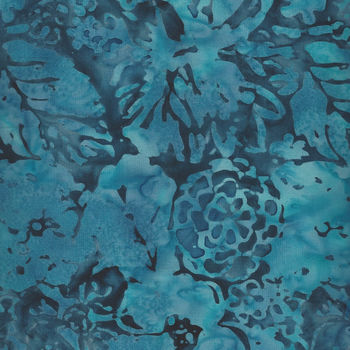 Anthology Batik Cotton Fabric 236Q9 Colour TealAqua