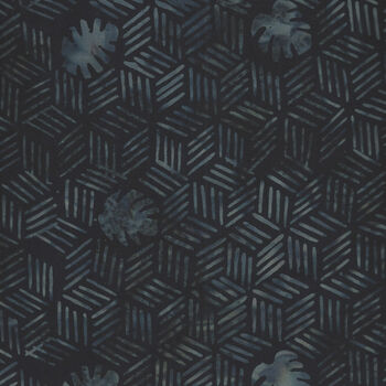 Anthology Batik by Puravida by shay for Fern Textiles 9086Q6 Black Grey