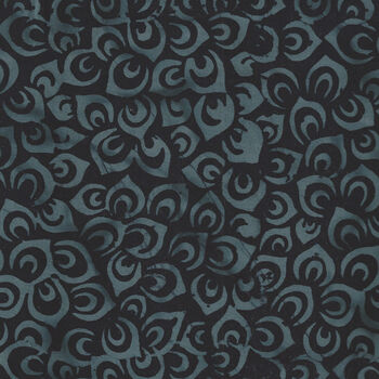 Anthology Batiks for Fern Textiles 448Q 5 Midnight Black and Charcoal
