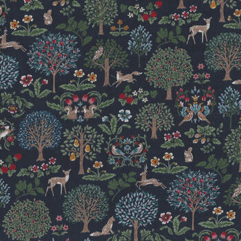 Art Nouveau Symphony Petite Printed In Japan 66050 Color 104 Navy