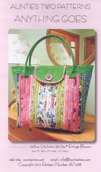 Aunties Two Patchwork Bag Pattern andquotAnything Goesandquot