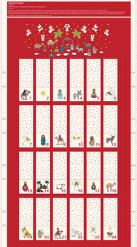Away In A Manger by Lewis and Irene Christmas Advent Panel DC126 24 x 42