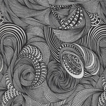 BIOGEO3 By Adrienne Leban for Free Spirit Fabrics PWAL026 BlackWhite