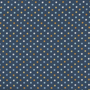 Babyand39s Adventure From Wilmington Prints WM1876 69315 445 Navy Polka Dots