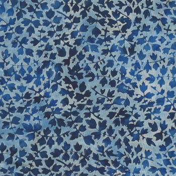 Bali Handpaints by Hoffman HQ2137 243 Packed Leaves Color Delft