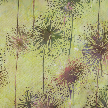 Bali Handpaints by Hoffman HQ2151 170 Dandelions Color Meadow