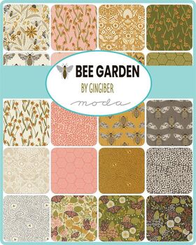 Bee Garden by Gingiber MODA Jelly Roll Precut 25 x 42 x 42 Strips M48410