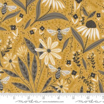 Bee Garden by Gingiber for MODA Fabrics M48410 15 Mustard