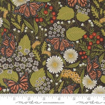 Bee Garden by Gingiber for MODA Fabrics M48412  21M Black
