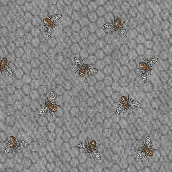 Bee Joyful by Deb Strain for Moda Fabrics M1987414 Grey