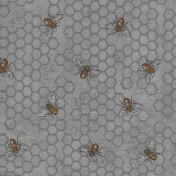 Bee Joyful by Deb Strain for Moda Fabrics M1987414 Grey
