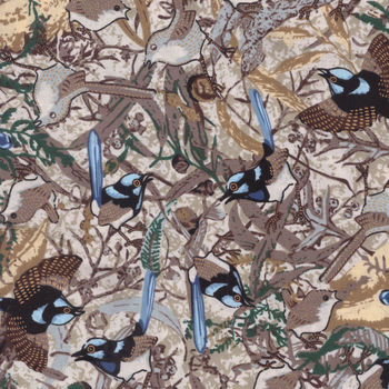 Blue Wren by Marion Chapman for MandS Textiles