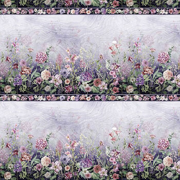 Botanical Charm Hoffman Spectrum Print Fabric SW5373 Col91 Amethyst
