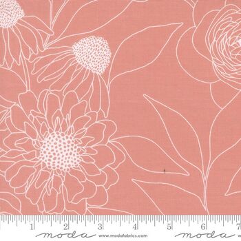 Botany by Alli K Design Ak MODA  Etched Floral Camellia 11557 15 Pink