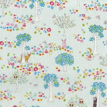 COSMO Textiles Made In Japan 100 Cotton Fabric SP2200 Colour 1D Pale Blue