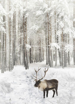 Call Of The Wild Hoffman Spectrum Digital Panel HR4562 015 Reindeer Powder 29 x 43