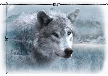 Call Of The Wild Wolf Panel 30 x 42 Hoffman Spectrum Digital HV5212 113 Frost