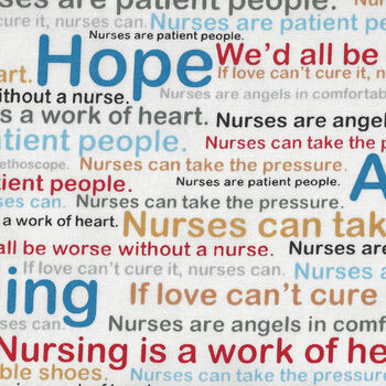 Calling All Nurses By Whistler Studios From Windham Fabrics Style 37301X White