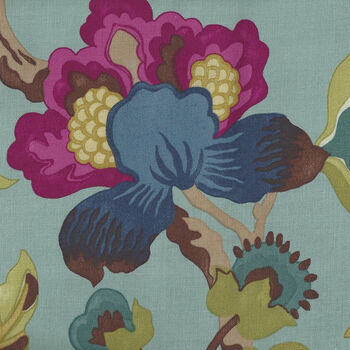 Cashmere By Sanderson From Free Spirit Fabrics PWSA010 Amanpuri LargeColour Garden