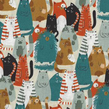 Cats By Sevenberry Fabrics 850305 Col1 Multi Cats