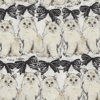 Cats By Sevenberry Fabrics 850321 Col1 BlackCream