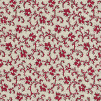 Chafarcani By French General For Moda Fabrics M1385812 RedLight Cream