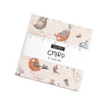 Chirp by Elena Amo for MODA Fabrics Charm Pack 5 x 42 Precut Squares 39030PP