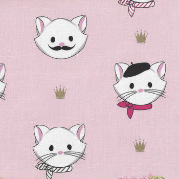 Chloe and Friends By Melissa Mortenson for Riley Blake Designs SC8910 Col Pink