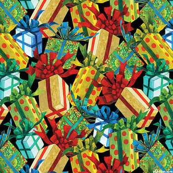Christmas Spirit by David Galchutt for Benartex Fabrics Style 16276 Presents