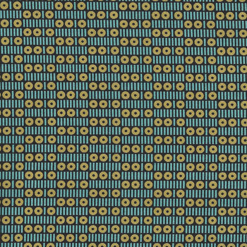 Circular Logic Uppercase Volume by Windham Fabrics Style 50943 Colour 4 aquablackgreen