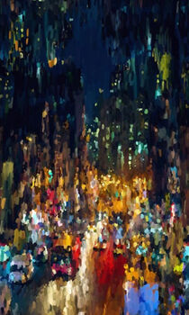City Dreams by Hoffman Digital Panel  25 x 42 S R4786 Col 667 Light Bright