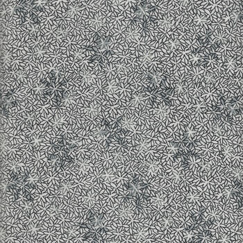 Colour Rhythm by Stoffabrics 4514158Basic and Flowers W11 Charcoal