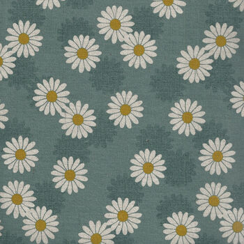 Cosmo Textiles Designed and Printed in Japan Good Taste AP21703 Col 1E Teal Daisy