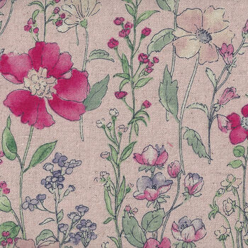 Cosmo Textiles Designed and Printed in Japan KP 9061 Col 2C Blush