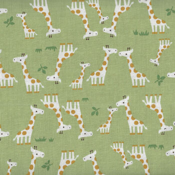 Cosmo Textiles Giraffe Printed in Japan Good Taste AP31405 Color 2C Green