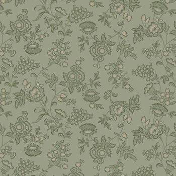 Cottage Linens Cotton For Henry Glass Fabric 108 Wide Quilt Back 46111 Dusky Green