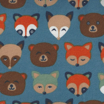 Cubby Bear Flannel by Whistler Studios 513694 Blue