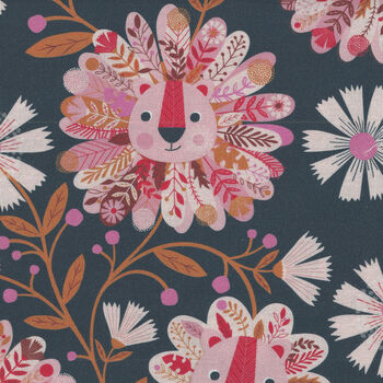 Dandelion Jungle by Jane Farnham for Dashwood Studio DAND2091 Color 1 Navy