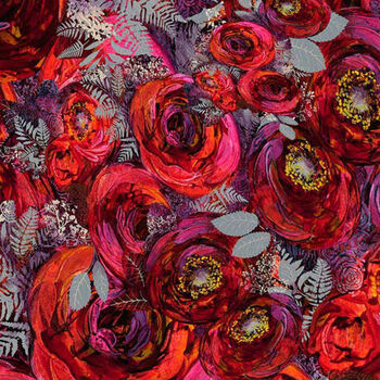 De Gillett Cox 108 Wide Quilt Backing Rose Bouquet 1096V