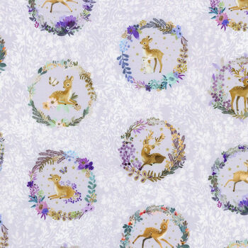 Deer Wilds by Robert Kaufman Design AQOD  22715  23  Lavender