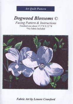 Dogwood Blossoms Art Quilt Pattern by Lenore Crawford