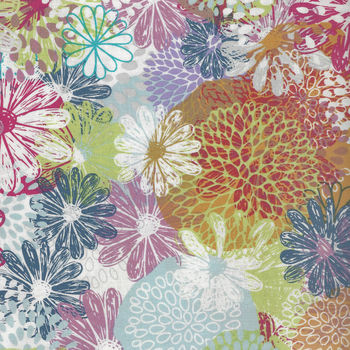 Doodle Blossoms by In The Beginning Fabrics 2193 2DB Color 1