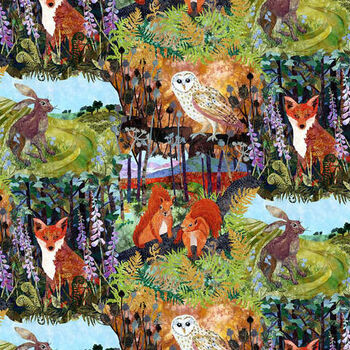 Down In The Woods by Kate Findlay for Blank Quilting 1504066 Forest Green
