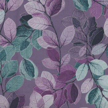 Essence Of Pearl by Maria Kalinowski For Kanvas Fabrics Pattern Sheer Leaves CP8727