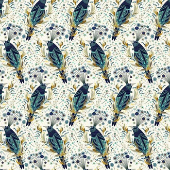 Exotic Splendour by Kathy Juriss for RB Studios Dawn Chorus 26207 Blue